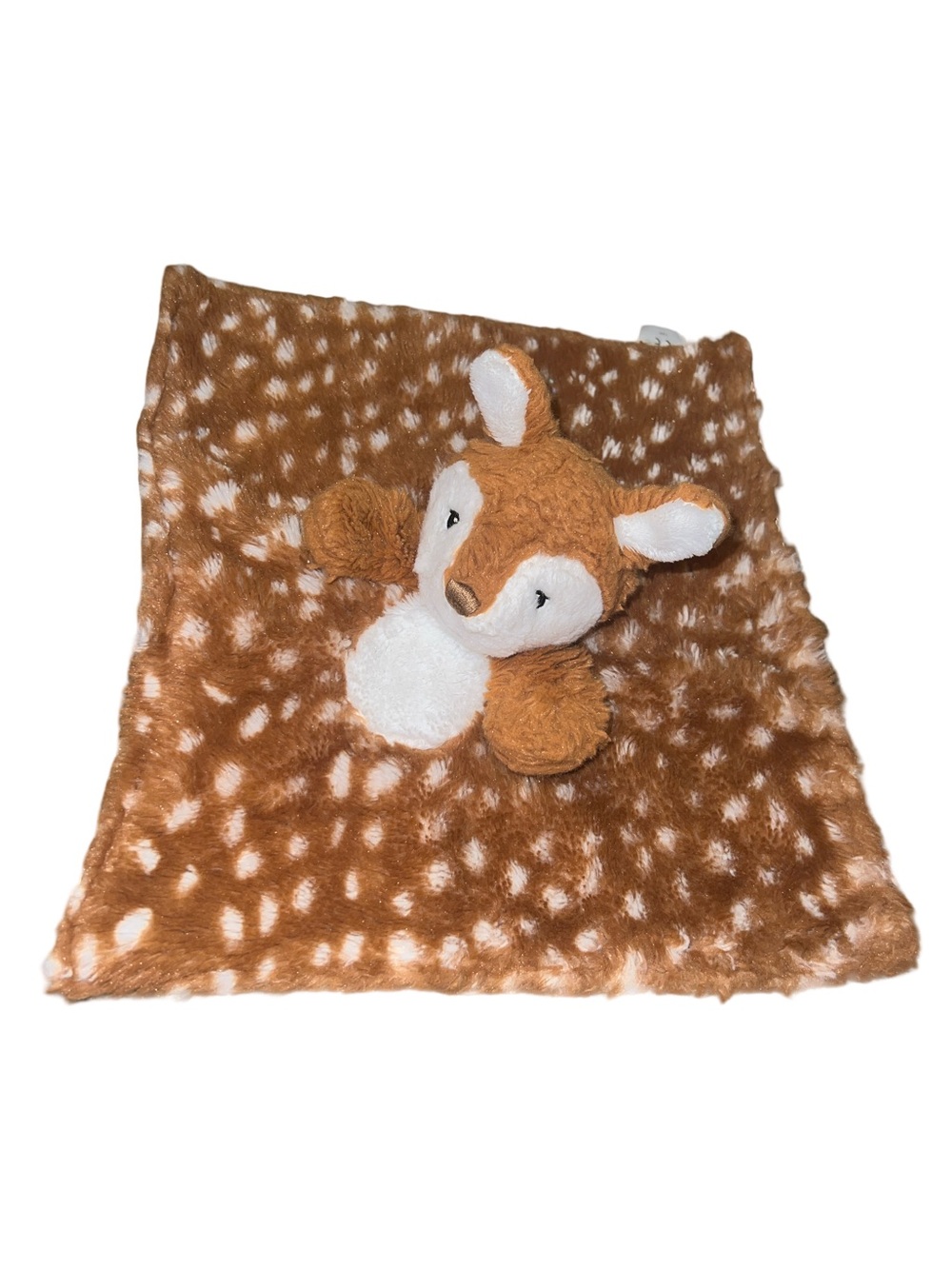 Mary Meyer Deer Fawn Lovey/ Security Blanket Plush Satin Brown White
